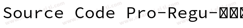 Source Code Pro-Regu字体转换